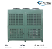 Ensemble de condensation 30HP avec enceinte à lamelles de ventilateur pour une meilleure dissipation thermique, des performances améliorées et un refroidissement fiable