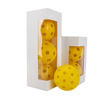 Balles de pickleball perforées multicolores en PE moulées par injection pour intérieur/extérieur, vente en gros Chine, commerce transfrontalier