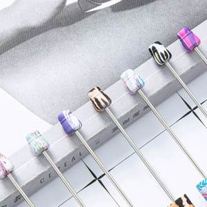 Bolígrafos de Plástico Duraderos para Manualidades - Bolígrafos Creativos con Estampado de Leopardo y Flores, Serigrafiados, para Regalos Personalizados Divertidos - Product Image 2