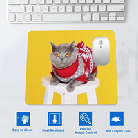 US Warehouse Bulk White Mouse Pad Sublimation Mouse Pads Blanks Custom Mouse Pad Sublimation Blanks Desk Mat Non Slip Bottom