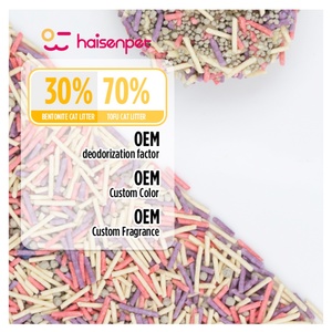 Litière pour chat OEM/ODM anti-poussière, agglomérante, à base de tofu et de bentonite, pour animaux de compagnie - Product Image 1