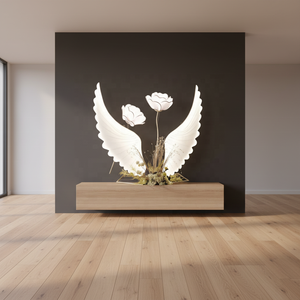 Grandi ali d'angelo a LED per fondale nuziale con alimentazione solare/a corrente per decorazioni eventi - Product Image 3