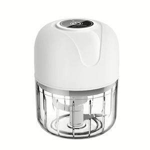 Mini Picadora de Carne Eléctrica USB, Prensa de Ajo, Control por Aplicación, Funcionamiento Silencioso, Triturador Inalámbrico Doméstico, Plástico para Alimentos Complementarios - Product Image 1