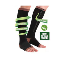 En vrac fasciite plantaire Compression bout ouvert chaussettes mollet Compression manchon Fitness fournit un soutien de la voûte plantaire talon soulagement de la douleur unisexe