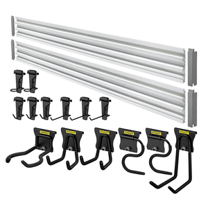 Kit de Almacenamiento de Herramientas Stanley Track Wall Storage, Sistema Organizador de 20 Piezas para Uso en Garaje o Taller - Product Image 2