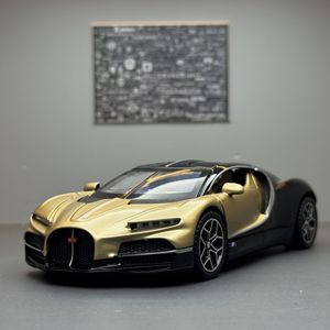 Modellini di auto 1:32 <span class=keywords><strong>Bugatti</strong></span> con suono e luce porte pulback aperte super auto decorare giocattoli modello - Product Image 5
