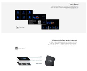 Impresora 3D de Escritorio Creatbot F160 con Restauración de Filamento y Detección de Filamento, Ultra Alta Precisión y Velocidad - Product Image 5
