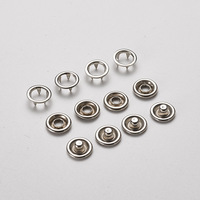11mm acier inoxydable Non rouille métal broche anneau bouton pression 5 griffes bouton personnalisé broche bouton pression pour vêtements de bébé