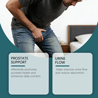 Docteat 30 capsules pour le soutien de la prostate, favorisant la santé de la vessie urinaire, améliorant le flux urinaire et la santé de la prostate