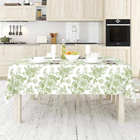 Nouveau gros personnalisé Floral Table vêtements Polyester imprimé résistant à la décoloration nappes pour la décoration accessoires de cuisine