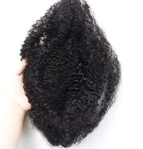 Pré-étiré Kinky Curly Micro Twist Cheveux Humains En Vrac Meches <span class=keywords><strong>Tresses</strong></span> pour Tressage Extension De Cheveux - Product Image 3