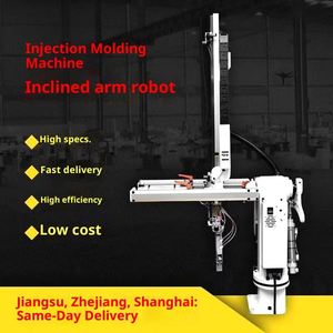Machine de moulage par injection avec robot à bras incliné, aspiration et décharge pneumatiques, système de retrait des matériaux, garantie 4 ans - Product Image 4
