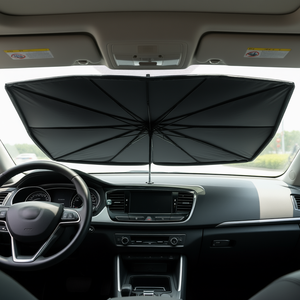 <b>Car</b> Windshield <b>Sunshade</b> Foldable Front Window Visor Umbrella Cover PVC Material D0100XFJRYX - Product Image 2