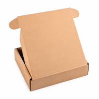 Boîte d'expédition en carton kraft à couvercle rabattable, carton ondulé, boîte pliante durable, boîte d'expédition écologique pour l'emballage d'électronique grand public