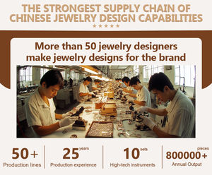 Collar de pulsera de abalorios de diamantes cultivados en laboratorio personalizado, esmalte de gama alta para joyería de cuentas de cara sonriente para mujeres y hombres - Product Image 4