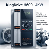 Variateur de fréquence AC, contrôleur de vitesse de moteur, convertisseur de fréquence monophasé 220V 4KW 5.5KW pour Ciment, Pétrole, Gaz