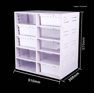 Armoire d'escalade Boîte d'élevage de reptiles Ensemble d'habitat de boîtier de jouet en PVC pour l'élevage de reptiles et d'amphibiens - Product Image 3