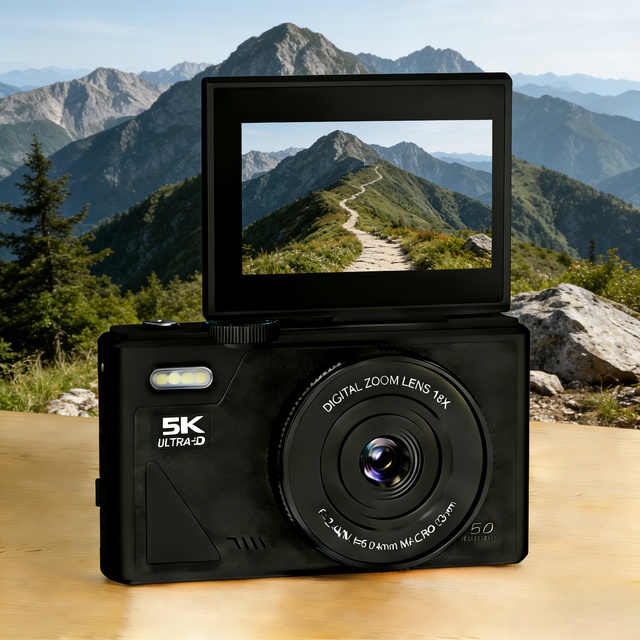 Cheap Retro Design CMOS Sensor Mirrorless Students Digital Camera with TF Card 17x-30x Optical Zoom 2"-3" Screen