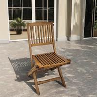Chaise pliante de jardin en teck d'Indonésie, moderne, durable, confortable, portable, de qualité supérieure, pour les loisirs en plein air