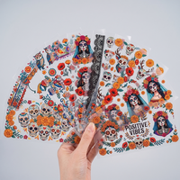 Promo Grosir Custom Murah Stiker Transfer UV DTF untuk Gelas 16 24 Oz Mudah Dilepas