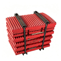 Pièces d'usure pour concasseur à mâchoires Shanbao, plaques de mâchoires en acier au carbone moulé pour l'exploitation minière, PEX 150x750 250x1000 250x1200