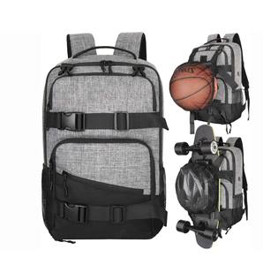 Sac à dos de skateboard personnalisé avec un grand compartiment, imperméable, très vendu, sac à dos de voyage personnalisé pour skateboard - Product Image 1