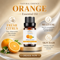 Huile Essentielle d'Orange Douce 100% Pure SENHAI Premium 10ml Pressée à Froid pour Diffuseur, Massage, Soins de la Peau, Graines Naturelles d'Air