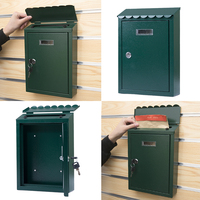 Boîte aux lettres murale moderne en métal, durable et décorative, pour appartement extérieur, petite, thermolaquée, facile à installer