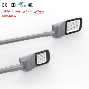 Lámparas LED de Calle de 40W-200W AC, Aleación de Aluminio, IP66, Certificación CE, Luz Blanca Cálida/Fría, Regulable, Inteligente, para Exteriores - Product Image 2