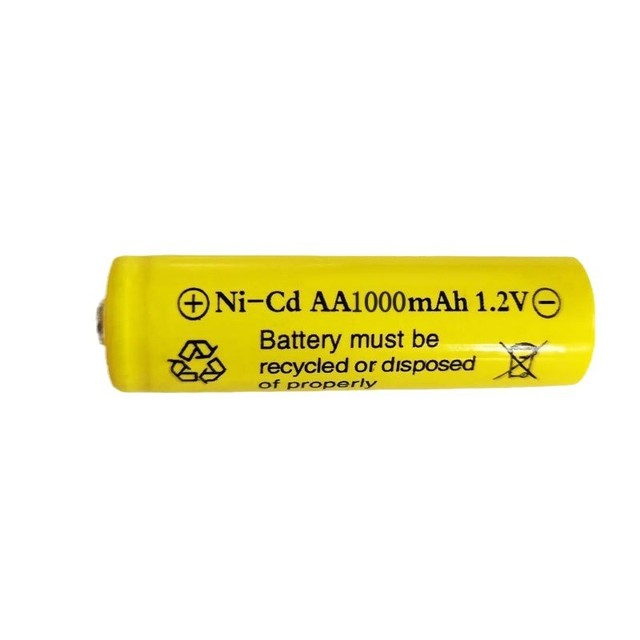 Ni-CD Battery1.2V 1000mAh Ni-CD AA Size Rechargeable Battery for Home Appliances and Electric Toys