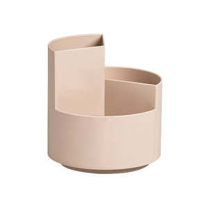 <span class=keywords><strong>SDLP</strong></span> fournitures scolaires boîte de rangement porte-stylo à 3 compartiments motif carré plastique PP matériel rotatif Art fournitures organisateur - Product Image 4