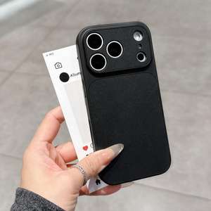 Coque de téléphone Instant 17 pour Apple, nouvelle texture en cuir simple, ultra-fine pour iPhone 16, couverture intégrale mate, antichoc pour 13 14 15 - Product Image 5