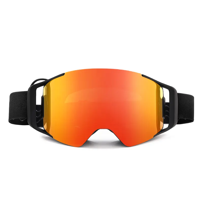 Gafas de motocross con bloqueo lateral de lente magnética, gafas de nieve, lentes antiniebla calentadas para adultos