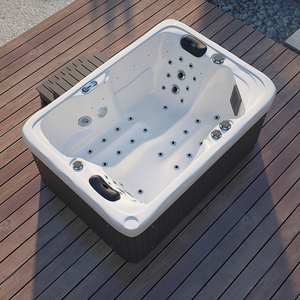Best-seller Spa <span class=keywords><strong>extérieur</strong></span> de luxe 41-Jet Bain à remous Jacuzzis avec 2 chaises longues Design moderne pour les villas Approvisionnement en gros - Product Image 2