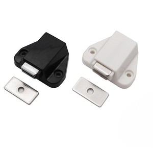 Modern Minimalist Cabinet <b>Door</b> Magnetic <b>Catch</b> Black And White Plastic Drawer <b>Door</b> Closer With Strong Attraction - Product Image 1