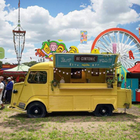 Food Truck Mobile Personnalisé avec Cuisine Entièrement Équipée, Remorque de Restauration Commerciale, Bar Van Vintage, Caravane Fast Food à Vendre