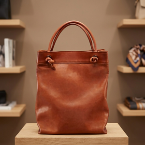 Bolso de Mano Casual para Mujer BS INTERNATIONAL de Cuero 100% Genuino de Alta Calidad, con Dos Correas, Cierre de Cremallera, Impermeable y Grande - Product Image 3