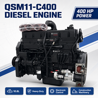Motor Diésel SCDC CUM Serie QSM11 QSM11-C400 de 400 HP/1800 rpm, 6 Cilindros, 11 L, con ECU, Usado para Maquinaria de Construcción