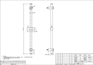 Sliding Shower Rail SUS304 Stainless Steel Pipe