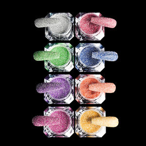 Pó de Glitter Diamante Refletivo Pó Brilhante Para Unhas Cristal Pigmento de Diamante Para Unhas - Product Image 5