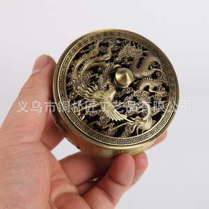 Quemador de incienso portátil de aleación, adorno para incienso, uso doméstico, ayuda para dormir, madera de agar, quemador de incienso de Buda de tres patas, sándalo - Product Image 4