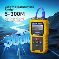 Testeur de câble PoE NOYAFA NF-8504 RJ45 CAT5 CAT6 avec détection de tension, mesure de longueur 5-300m, écran LCD couleur 2,4 pouces