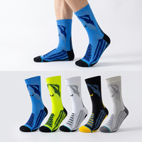 Chaussettes de sport mi-mollet en tricot haute performance, personnalisables avec logo, chaussettes de sport standard pour la course et le fitness