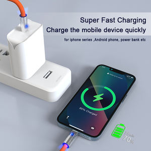 สายชาร์จเร็วแบบใหม่มาแรง สายเคเบิล Tipo C 120w 6A ชาร์จเร็วสุดๆ สายโลหะผสมสังกะสี USB C สำหรับ iPhone และ Android - Product Image 5