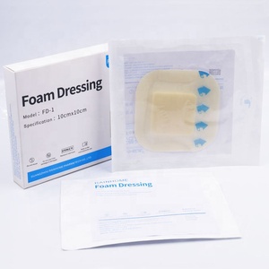 Medicazione medica monouso in schiuma di silicone con strato di contatto per ferite per prodotti chirurgici curativi avanzati per la cura delle ferite - Product Image 3