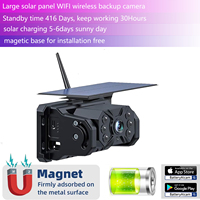 Caméra de recul solaire sans fil magnétique Plug and Play AHD 1080P IP69K caméra de recul de Vision nocturne HD étanche pour voiture de camion