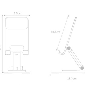 Soporte Giratorio de 360 Grados para Teléfonos Móviles y Tabletas, Soporte Universal de Escritorio con Textura Metálica - Product Image 6