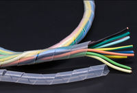 Aislamiento Resistente a Altas Temperaturas / Protector de Cable de Silicona Anti-UV en Espiral / Cubierta de Cable Enrollado 4*6*1mm