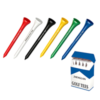 Tee Golf Kayu Ramah Lingkungan, Ringan, Tahan Lama, Kemasan Tas Khusus 83mm, Harga Grosir Langsung Pabrik