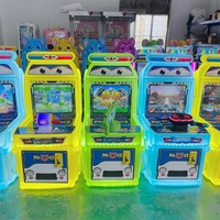 Machine d'arcade interactive d'intérieur pour enfants Mini simulateur de conduite à pièces avec jeux vidéo rétro Gun Shooting Amusements